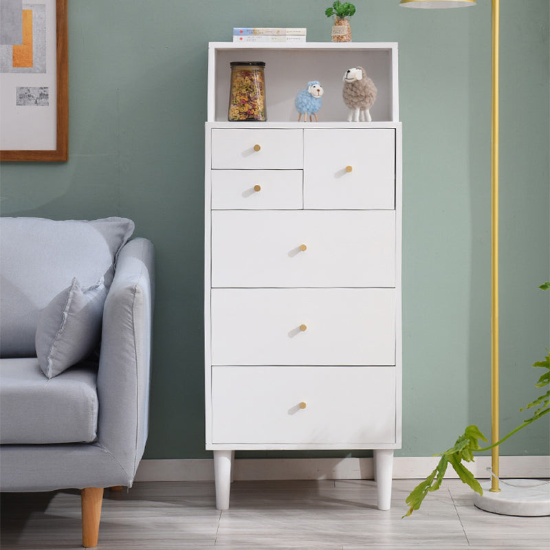 15.74" Wide Accent Chest with Straight Legs Contemporary Chest with 6 Drawers