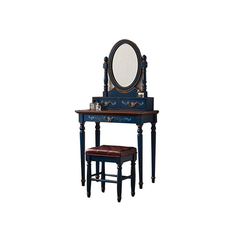 Victorian Makeup Vanity Table with Stool Dresser With Storage Drawers for Bedroom