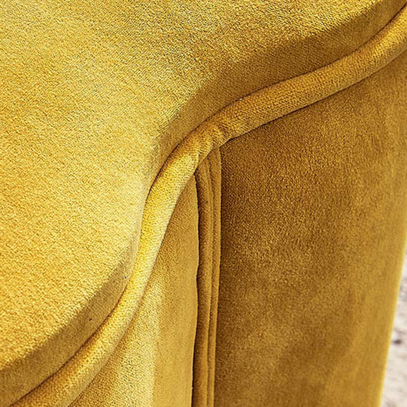 Contemporary Specialty Pouf Ottoman Plain Velvet Stain Resistant Boucle Ottoman