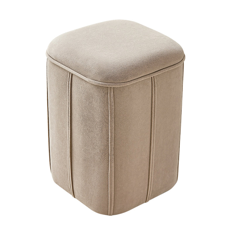 Fade Resistant Cube Ottoman Tufted Velvet Square Solid Color Modern Indoor Ottoman