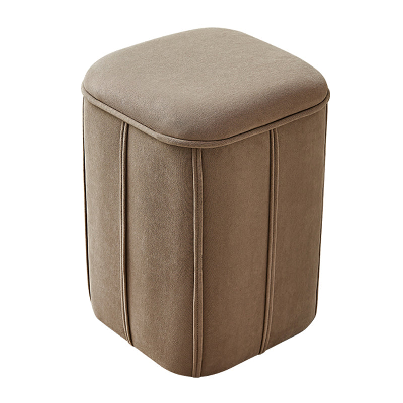 Fade Resistant Cube Ottoman Tufted Velvet Square Solid Color Modern Indoor Ottoman