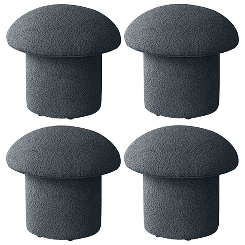 Contemporary Ottoman Tufted Mildew Resistant Mildew Resistant Velvet Specialty Ottoman