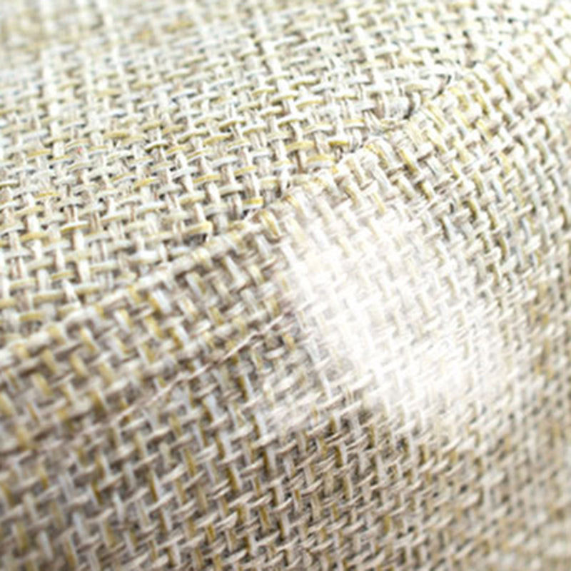 Contemporary Round Ottoman Footrest Plain Cotton Fade Resistant Sherpa Pouf