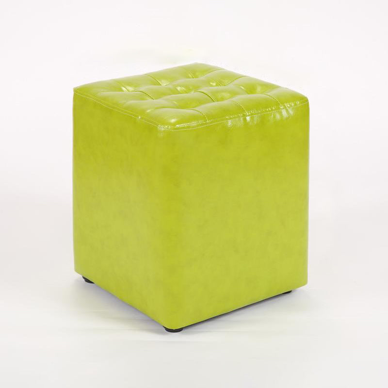 Cube Ottoman Square Solid Color Water Resistant Glam Ottoman