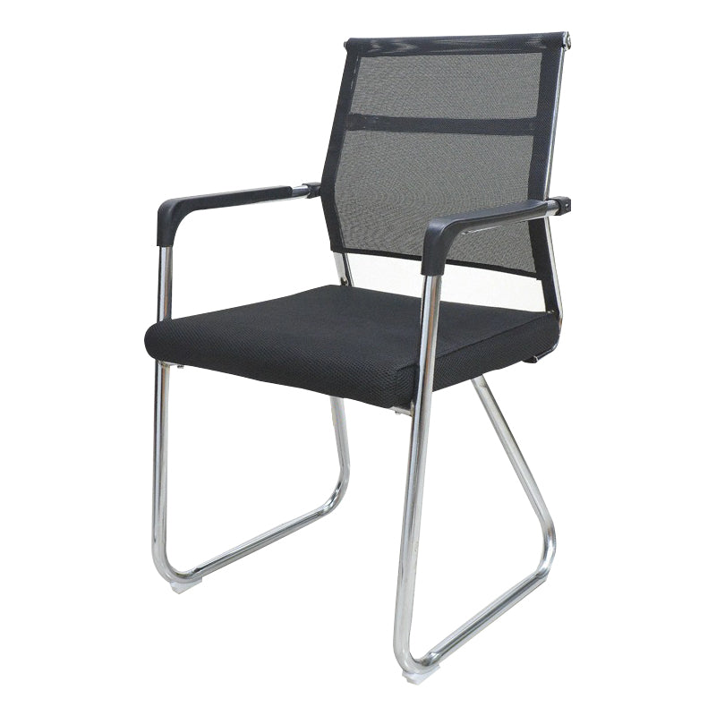 Modern Black Metal Desk Chair with Mid Back and Hight Back Home Office Chair