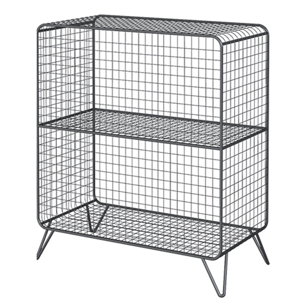 Metal Rectangle Closed Storage Bookcase Nordic Standard Bookshelf