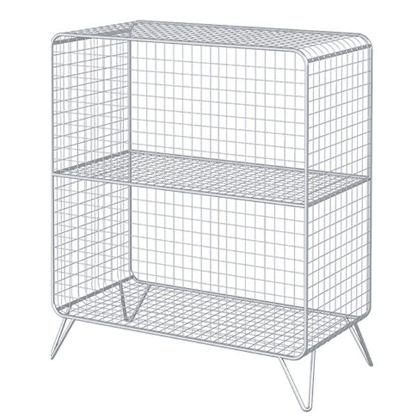 Metal Rectangle Closed Storage Bookcase Nordic Standard Bookshelf