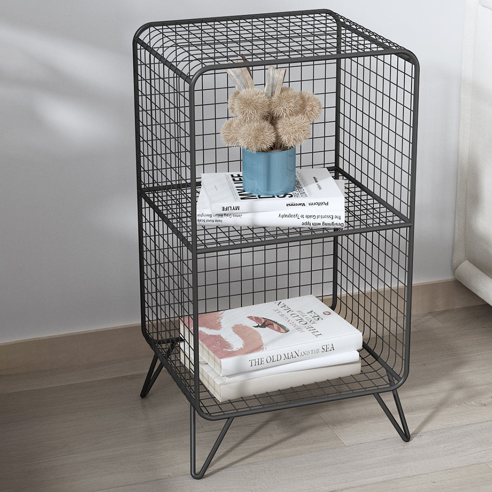 Metal Rectangle Closed Storage Bookcase Nordic Standard Bookshelf