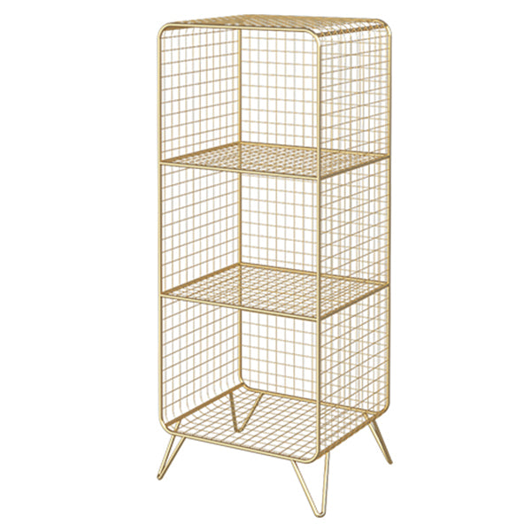 Metal Rectangle Closed Storage Bookcase Nordic Standard Bookshelf