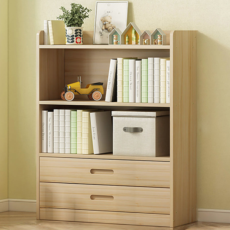 Modern Solid Wood Bookcase Closed Back Bookshelf for Any Room