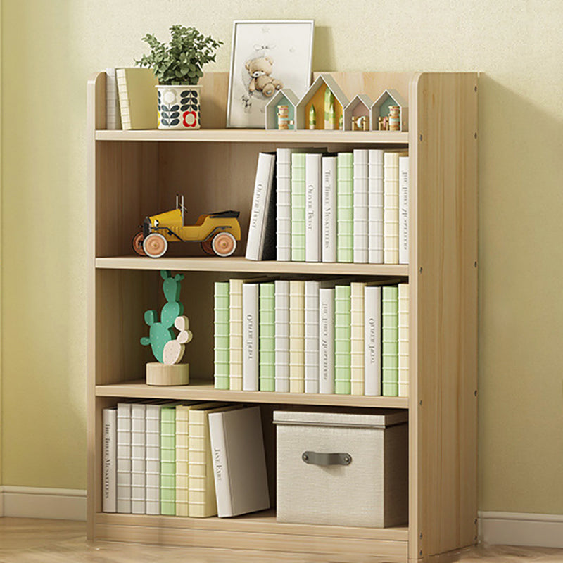Modern Solid Wood Bookcase Closed Back Bookshelf for Any Room
