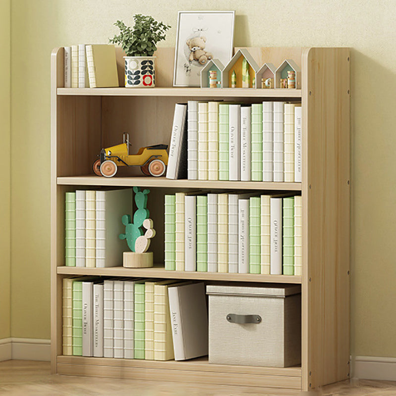 Modern Solid Wood Bookcase Closed Back Bookshelf for Any Room