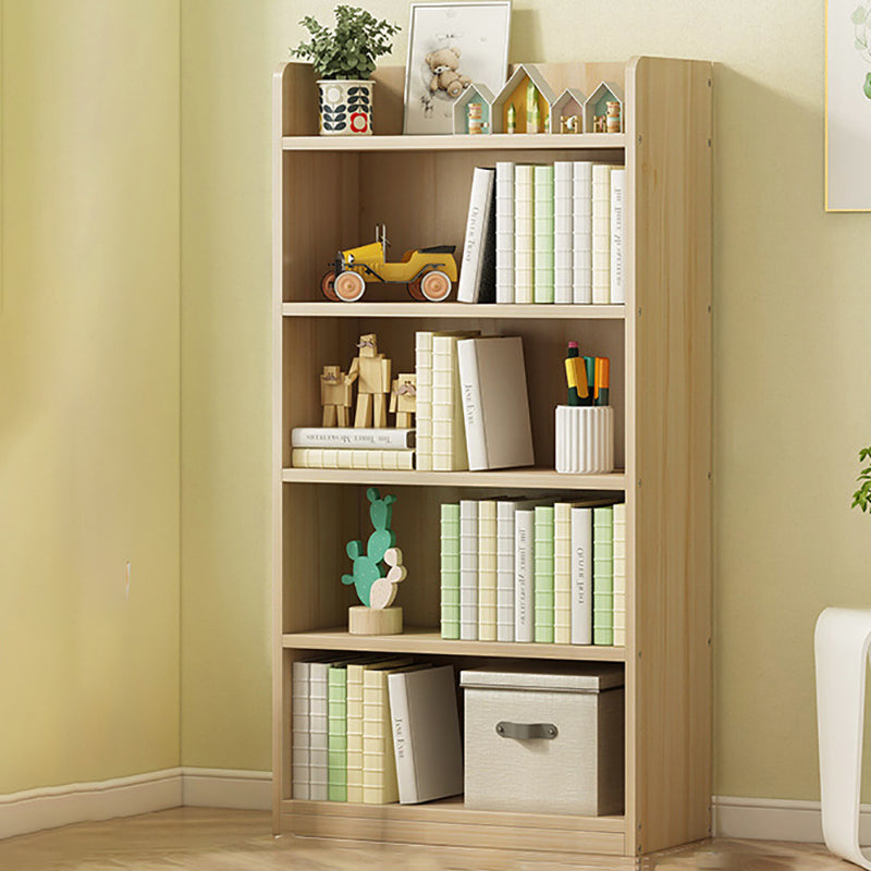 Modern Solid Wood Bookcase Closed Back Bookshelf for Any Room