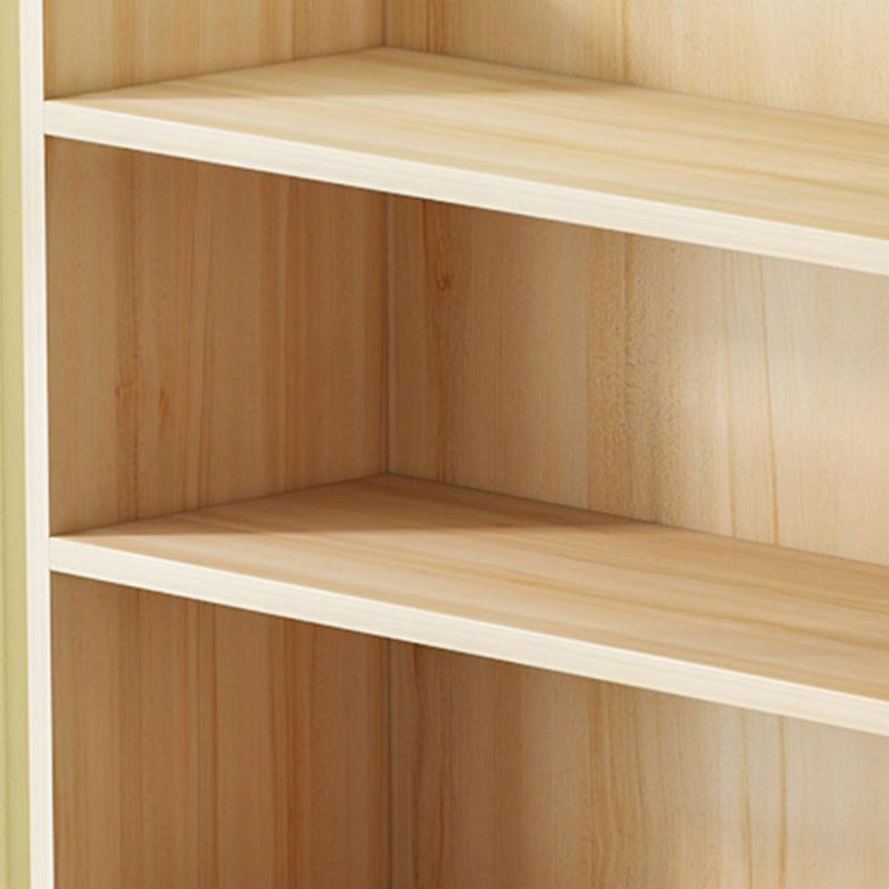 Modern Solid Wood Bookcase Closed Back Bookshelf for Any Room