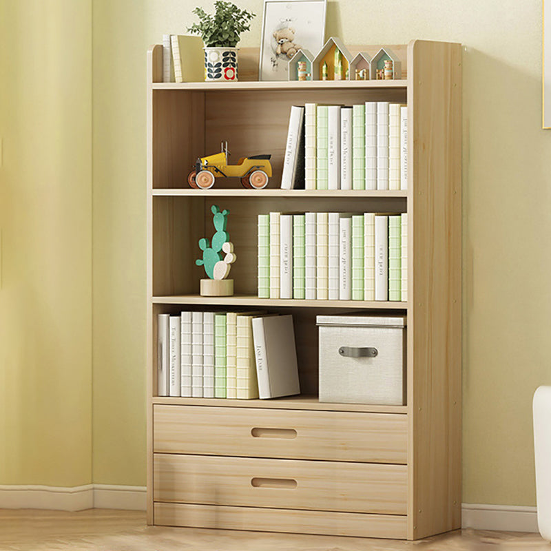Modern Solid Wood Bookcase Closed Back Bookshelf for Any Room