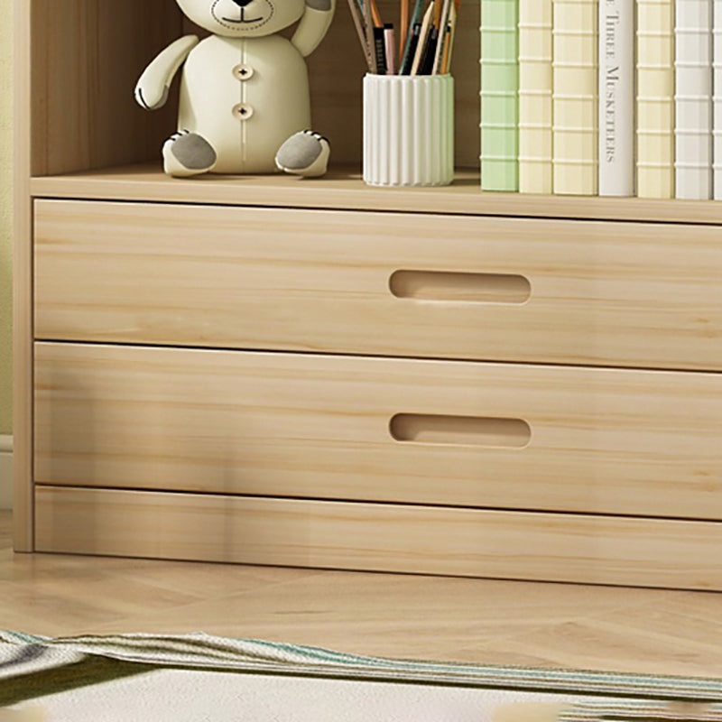 Modern Solid Wood Bookcase Closed Back Bookshelf for Any Room