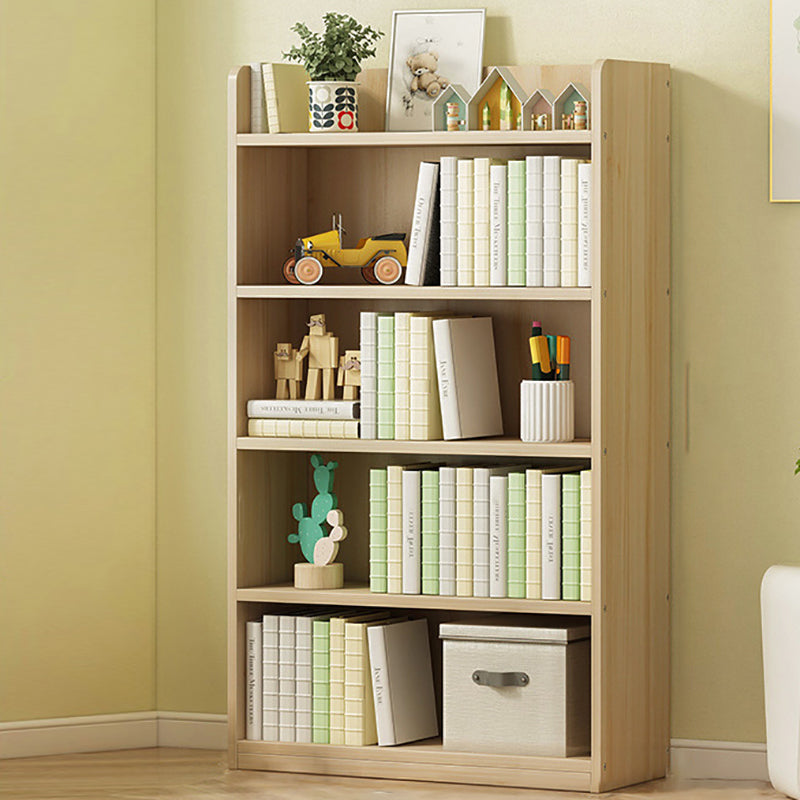 Modern Solid Wood Bookcase Closed Back Bookshelf for Any Room