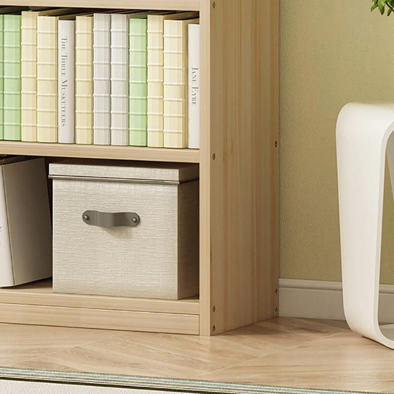 Modern Solid Wood Bookcase Closed Back Bookshelf for Any Room