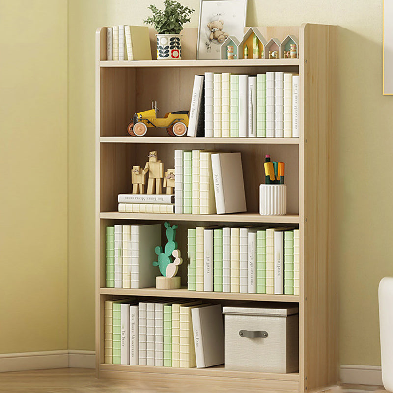 Modern Solid Wood Bookcase Closed Back Bookshelf for Any Room