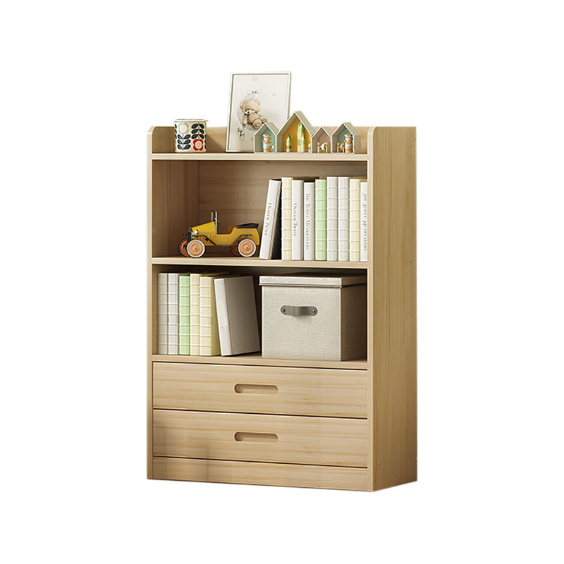 Modern Solid Wood Bookcase Closed Back Bookshelf for Any Room