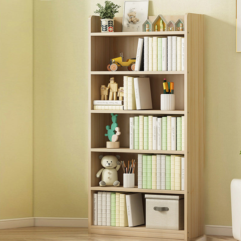 Modern Solid Wood Bookcase Closed Back Bookshelf for Any Room