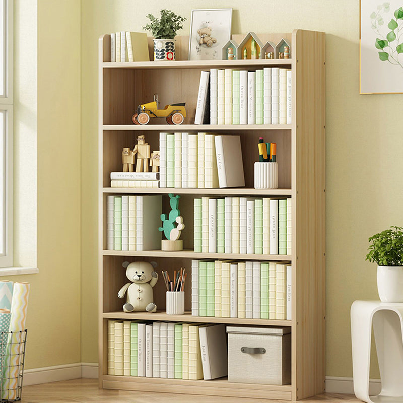 Modern Solid Wood Bookcase Closed Back Bookshelf for Any Room