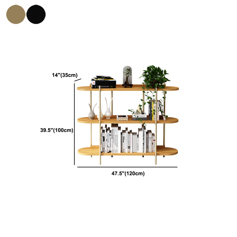 Etagere Bookcase Scandinavian Open Back Bookshelf with Shelves