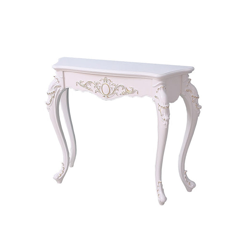 French Country Sofa Table Reclaimed Wood Rectangle 4 Legs White Console Table