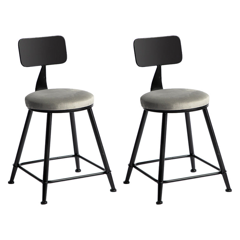 Industrial Style Gray Stone Top Bar Table Set 1/2/3 Pieces Counter Table with High Stools