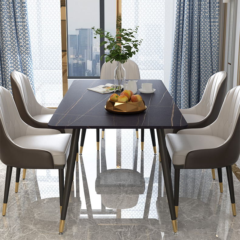 Modern 1/2/5/6/7 Pieces Dining Set Stone Top Dining Furniture Set