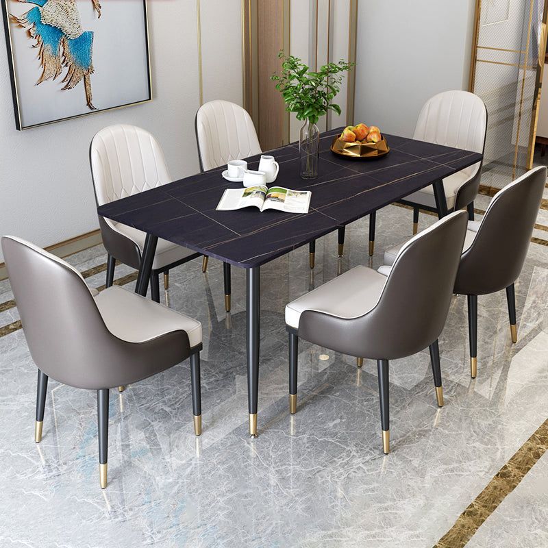 Modern 1/2/5/6/7 Pieces Dining Set Stone Top Dining Furniture Set