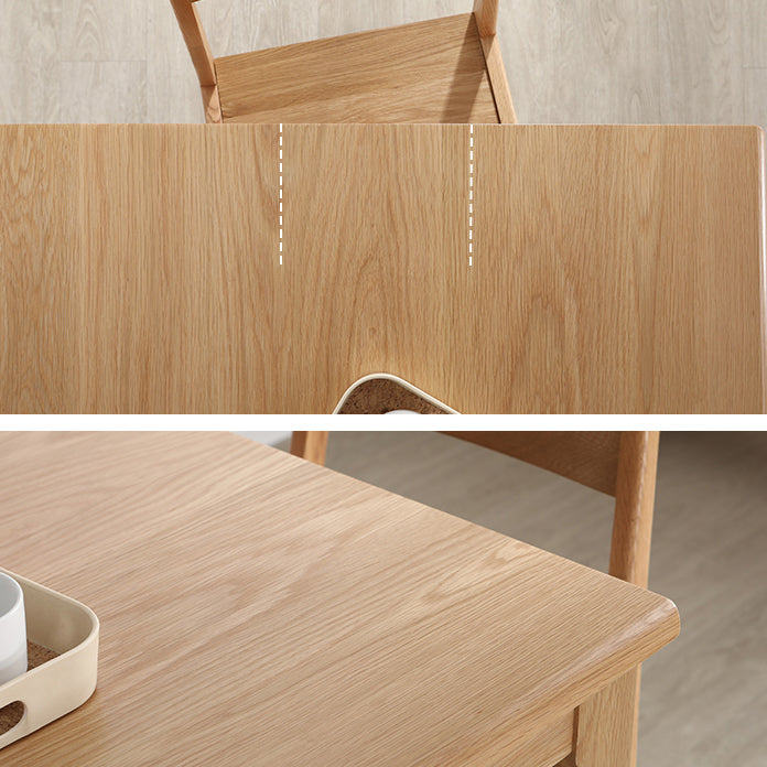 Industrial Style 4 Legs Furniture Solid Wood Square Dining Table for Dining Room