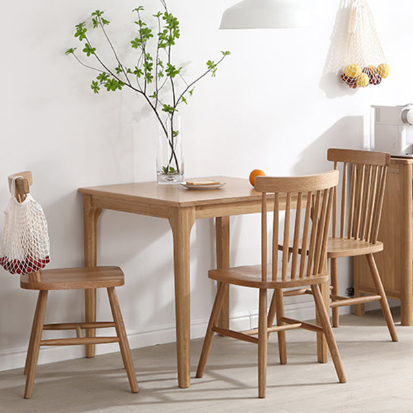 Industrial Style 4 Legs Furniture Solid Wood Square Dining Table for Dining Room