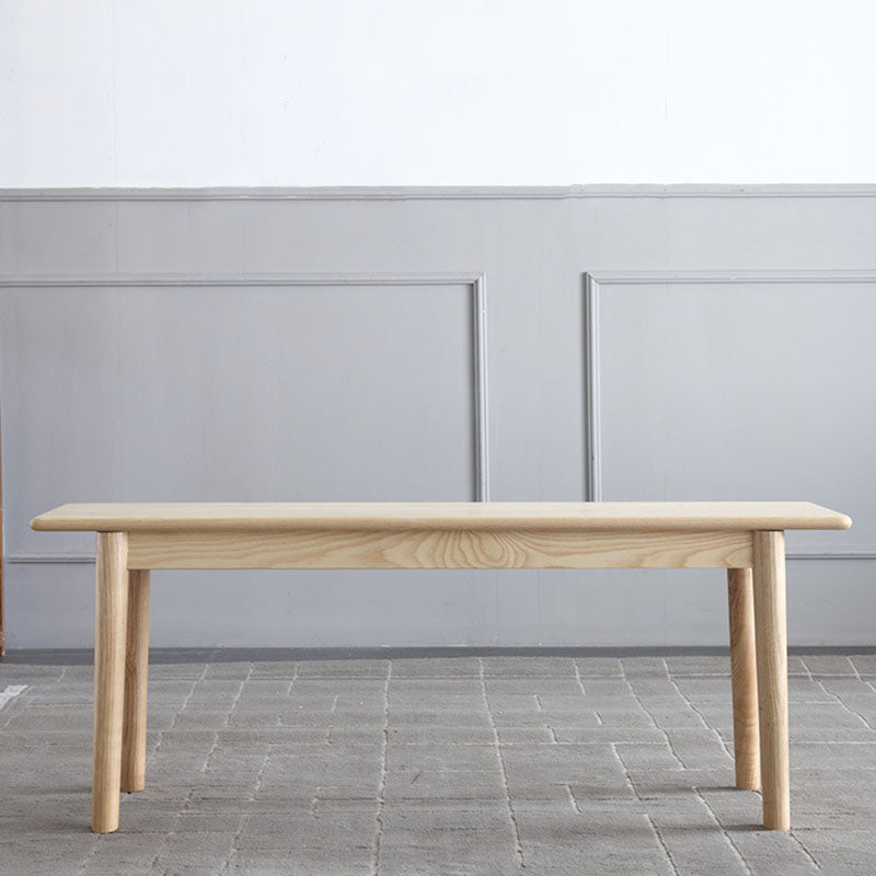 White Stone Top Dining Table Mid-Century Modern Table with 4 Wood Legs