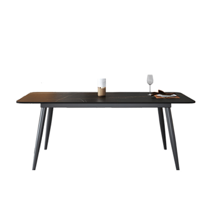 Sintered Stone Industrial Kitchen Desk Rectangle Dining Room Table