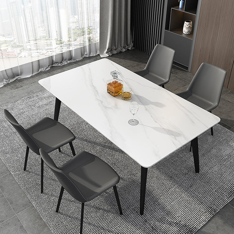 Sintered Stone Industrial Kitchen Desk Rectangle Dining Room Table