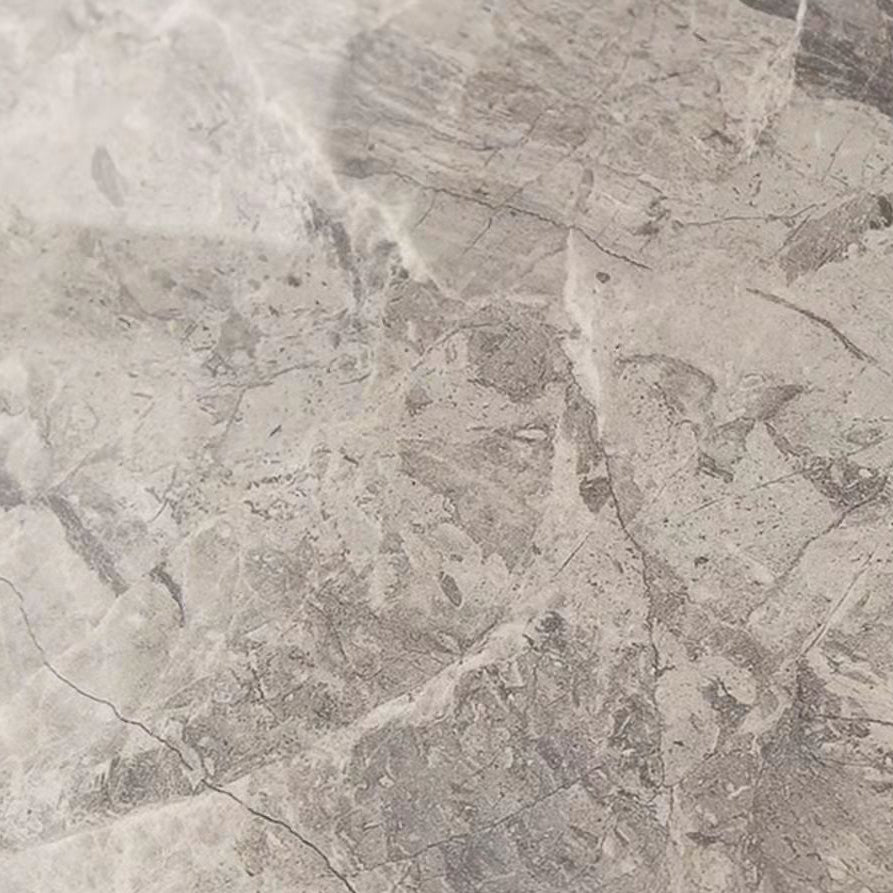 Rectangle 4 Legs Dining Table Industrial Sintered Stone Kitchen Table