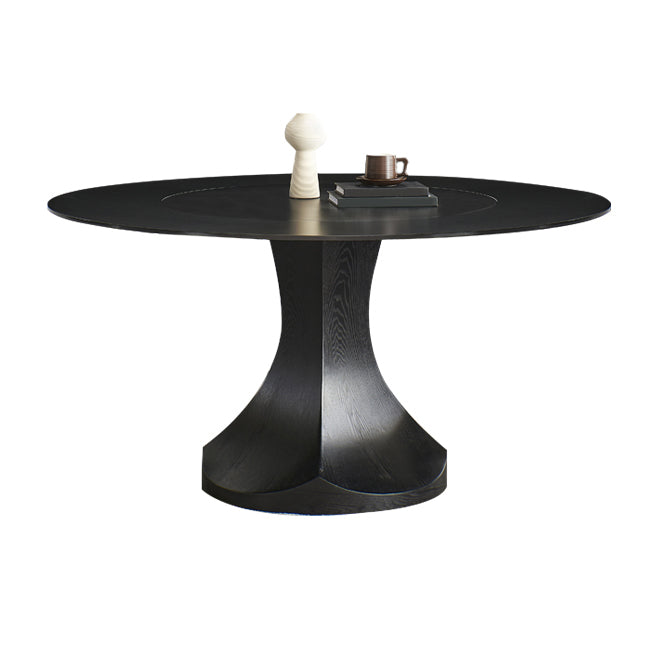 Convertible Dining Table Round Stone Dining Table with Pedestal