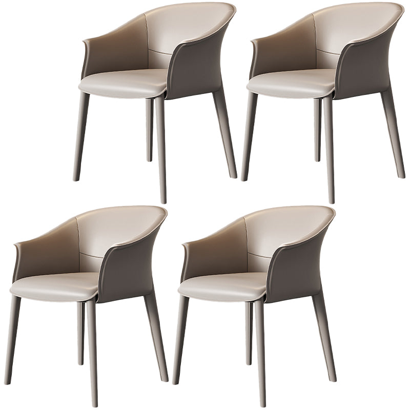 Contemporary Metal Dining Room Chair Leather Dining Chairs for Home Use