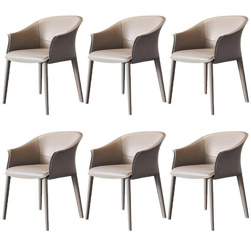 Contemporary Metal Dining Room Chair Leather Dining Chairs for Home Use