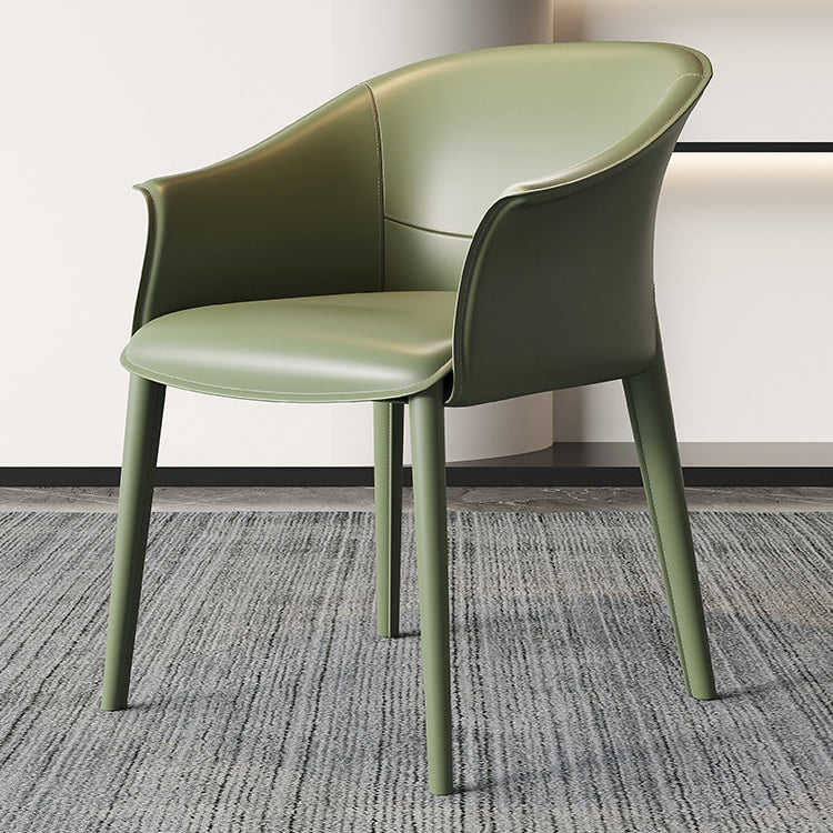 Contemporary Metal Dining Room Chair Leather Dining Chairs for Home Use