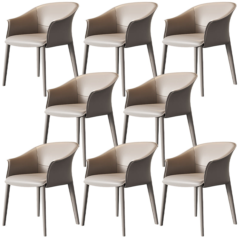 Contemporary Metal Dining Room Chair Leather Dining Chairs for Home Use