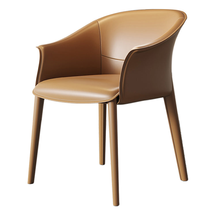 Contemporary Metal Dining Room Chair Leather Dining Chairs for Home Use