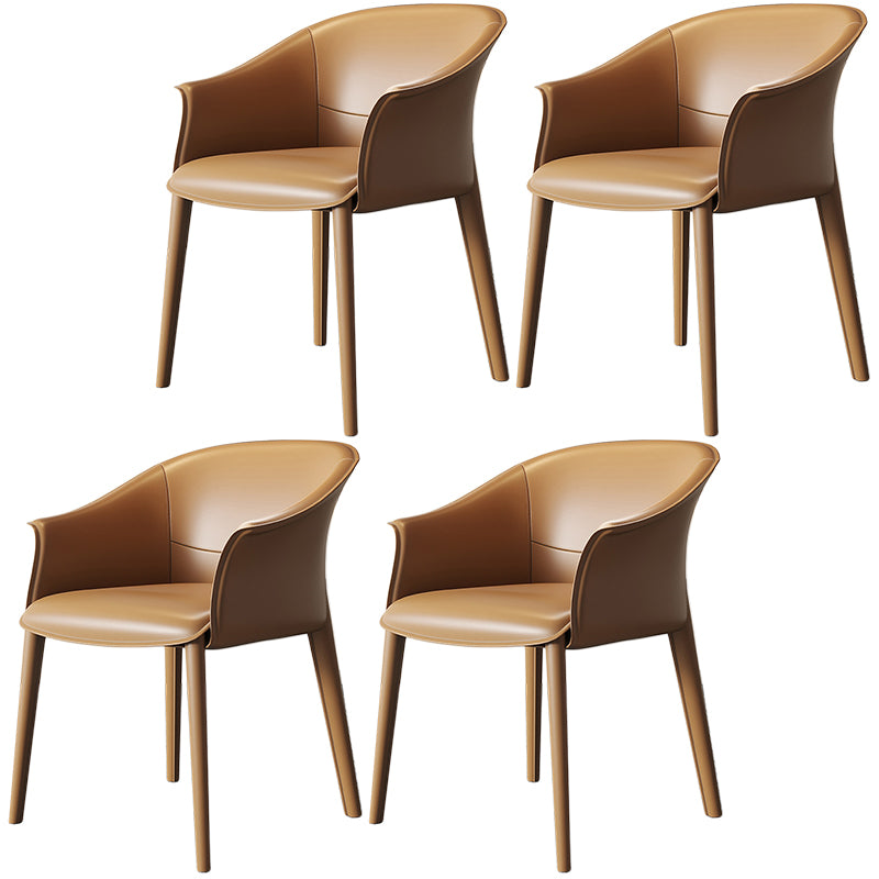 Contemporary Metal Dining Room Chair Leather Dining Chairs for Home Use