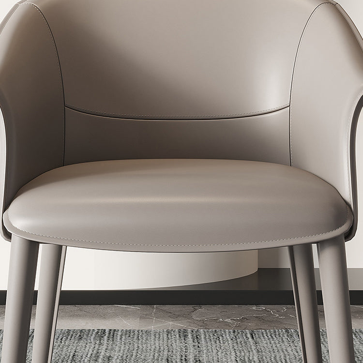 Contemporary Metal Dining Room Chair Leather Dining Chairs for Home Use