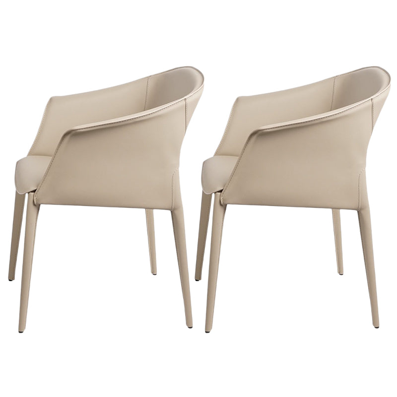 Contemporary Metal Dining Room Chair Leather Dining Chairs for Home Use