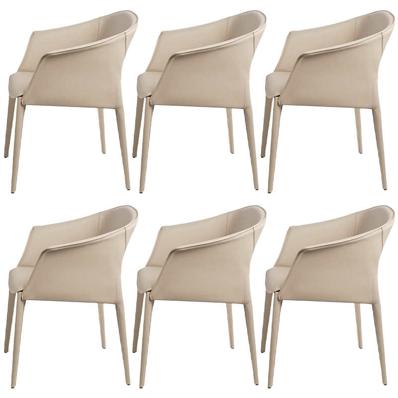 Contemporary Metal Dining Room Chair Leather Dining Chairs for Home Use
