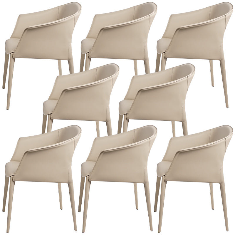 Contemporary Metal Dining Room Chair Leather Dining Chairs for Home Use