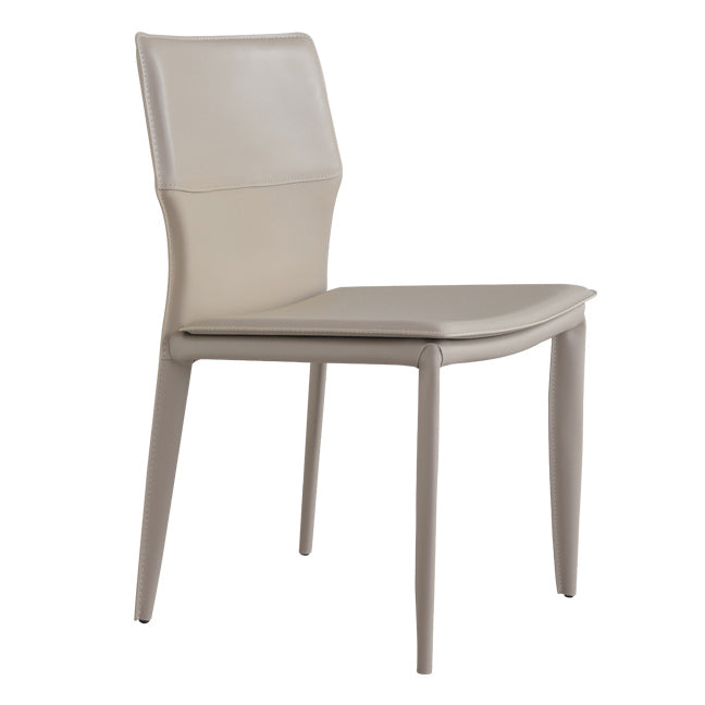 Contemporary Style Dining Chairs Armless Chairs with Metal Legs for Home