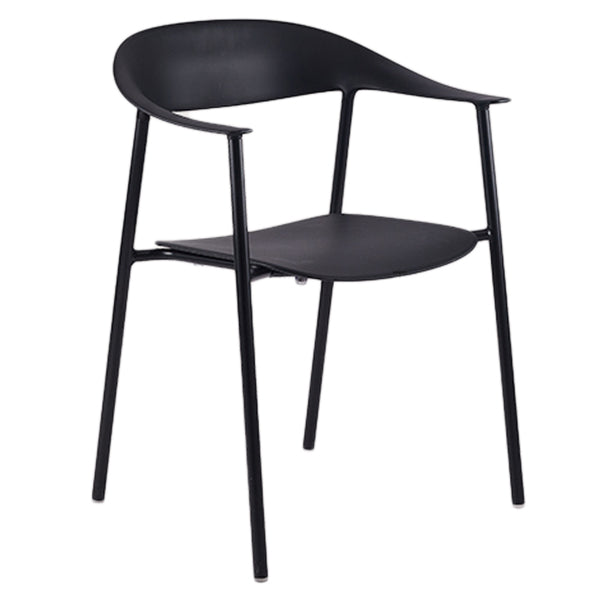 Contemporary Style Dining Chairs Arm Chairs with Metal Legs for Home